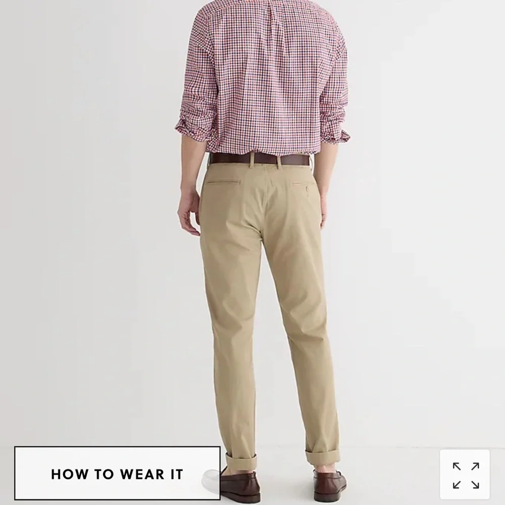 NWT J Crew 484 slim khakis Size 30x20